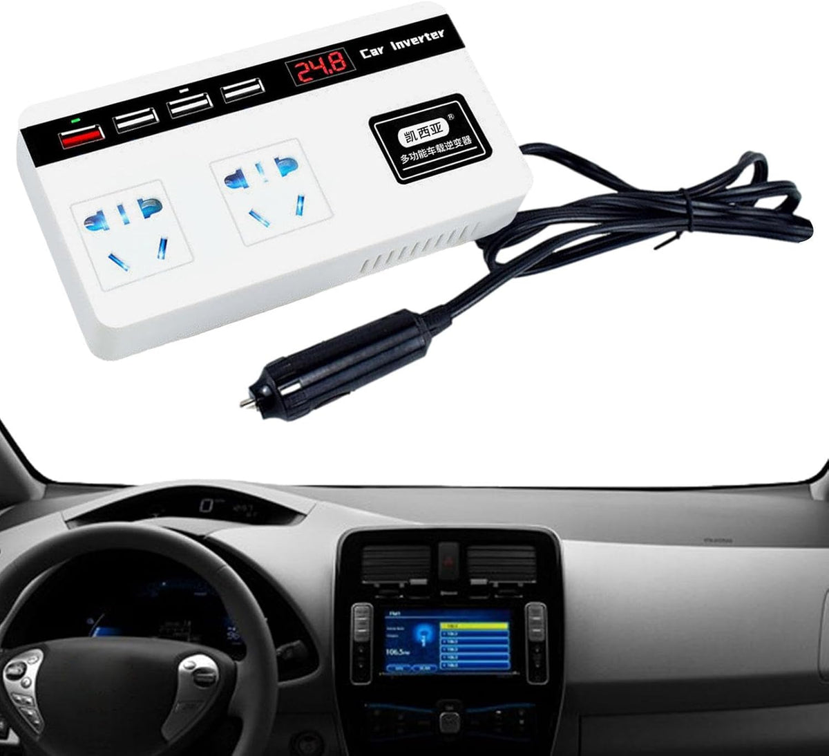 Car Inverter - Universal Auto Inverter,Tool for Camping, Travel and Other Outdoor Activities