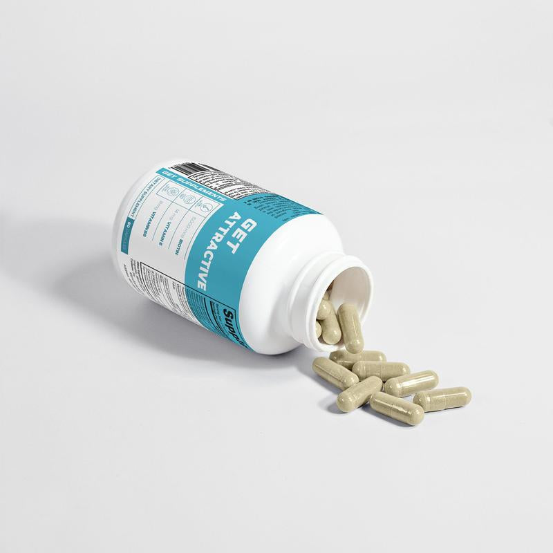 GET ATTRACTIVE Supplements - Natural Vitamin Nail Biotin Beauty (THIRD PARTY TESTED)
