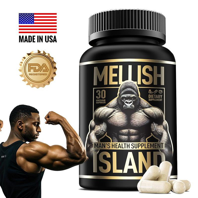 Mellish Lsland Supplements Nitric Oxide Booster -Support Healthy Blood Circulation -Nitric Oxide Supplement | Gym Enhancer | Natural Energy & Performance | (Vegan )