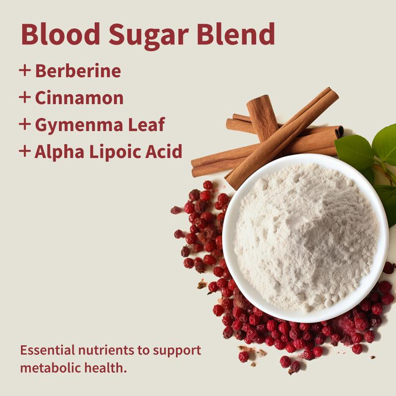 Snap Supplements - Blood Sugar Blend - 30 Servings - Natural Supplement Capsules Fitness Edible