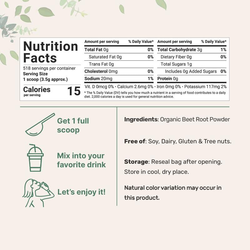 Micro Ingredients Organic Beet Root Powder-4Lb