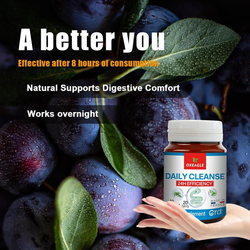OXEAGLE Gut Daily Cleanse Supplements - Colon Cleanse for Women & Men with Natural Herbal Dependable, for Gut Health and Digestive Support, 40 Capsule.