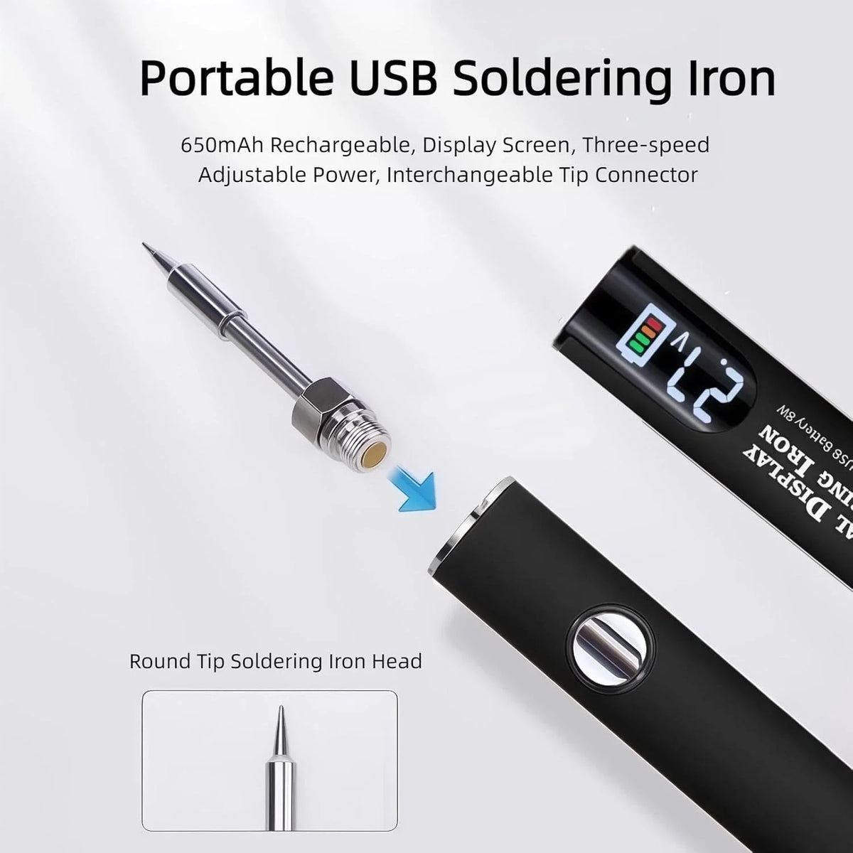 1pc 5V Micro Soldering USB Battery Wireless Soldering Portable pen