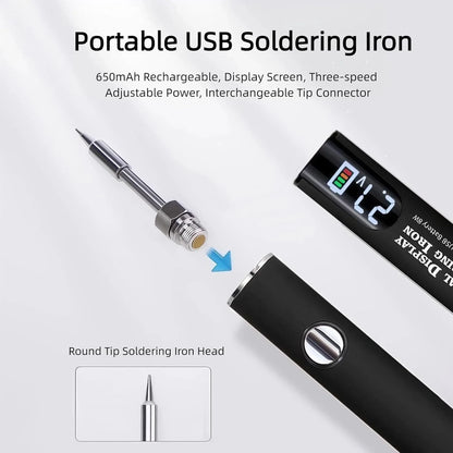 1pc 5V Micro Soldering USB Battery Wireless Soldering Portable pen