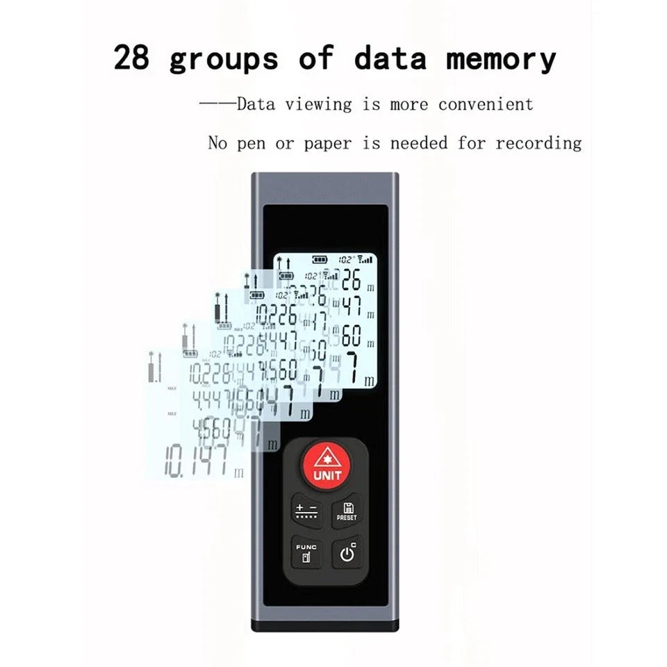 Digital LCD Laser Distance Meter Rangefinder Measure Range Finder Tool 40M