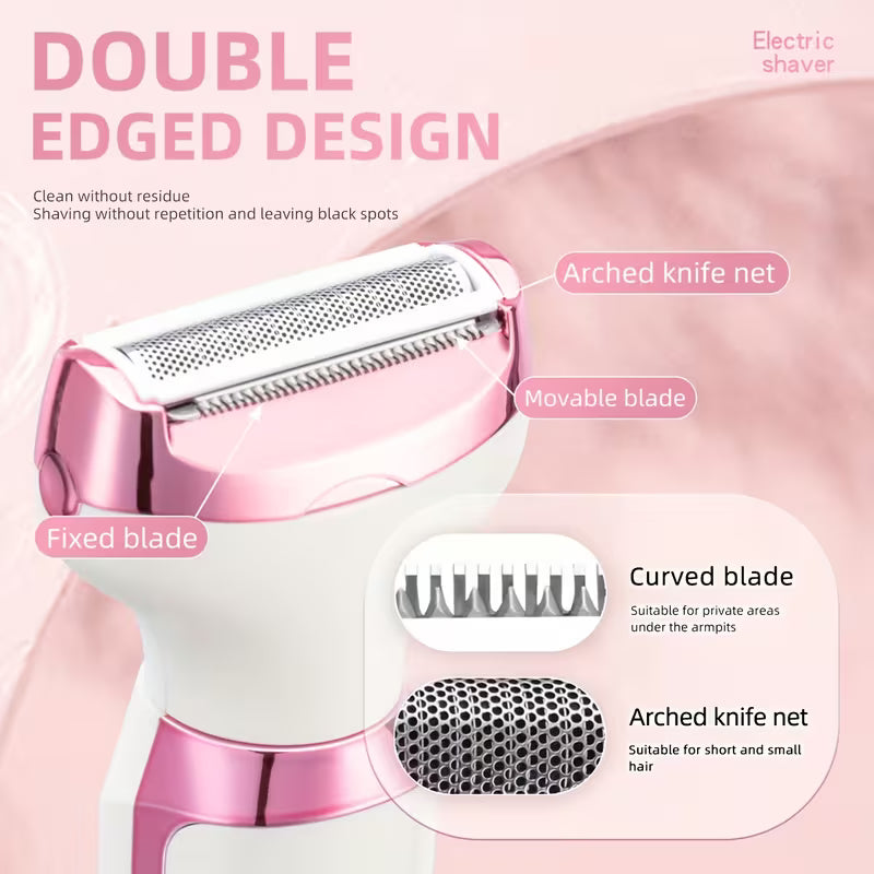 4-in-1 Electric Hair Remover for Women Suitable for Sensitive Skin