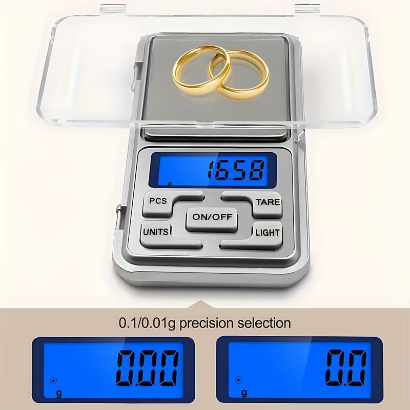 Pocket Scale Digital Gram Jewelry Ounce/Measuring Jewelry Scale/Mobile Phone Scale with Backlit LCD