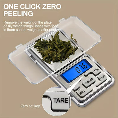 Pocket Scale Digital Gram Jewelry Ounce/Measuring Jewelry Scale/Mobile Phone Scale with Backlit LCD