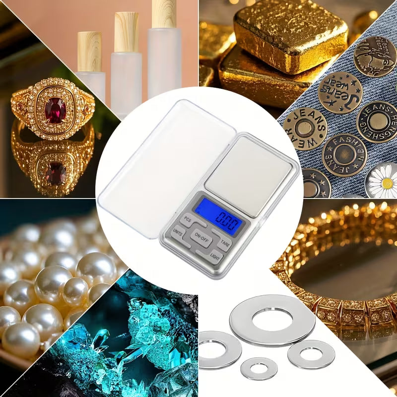 Pocket Scale Digital Gram Jewelry Ounce/Measuring Jewelry Scale/Mobile Phone Scale with Backlit LCD